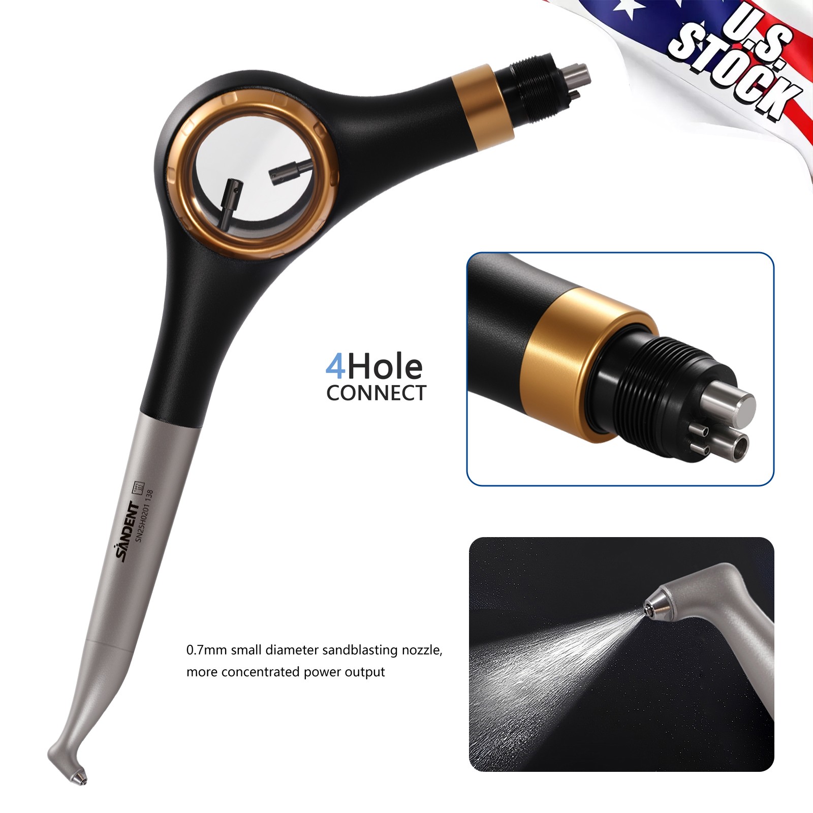 Woodpecker Style Dental Air Polisher AP-H Supragingival Polishing Handpiece