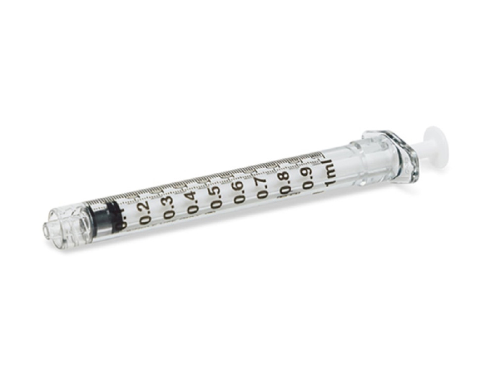 BD Disposable 1ml Syringe NO Needle Luer-Lok Tip 309628 BX/100