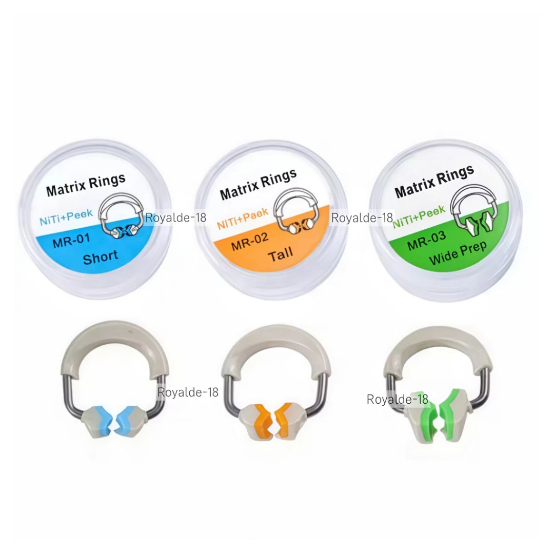 Dental Sectional Matrix System Nickel Titanium Alloy Matrices Clip Ring Bands