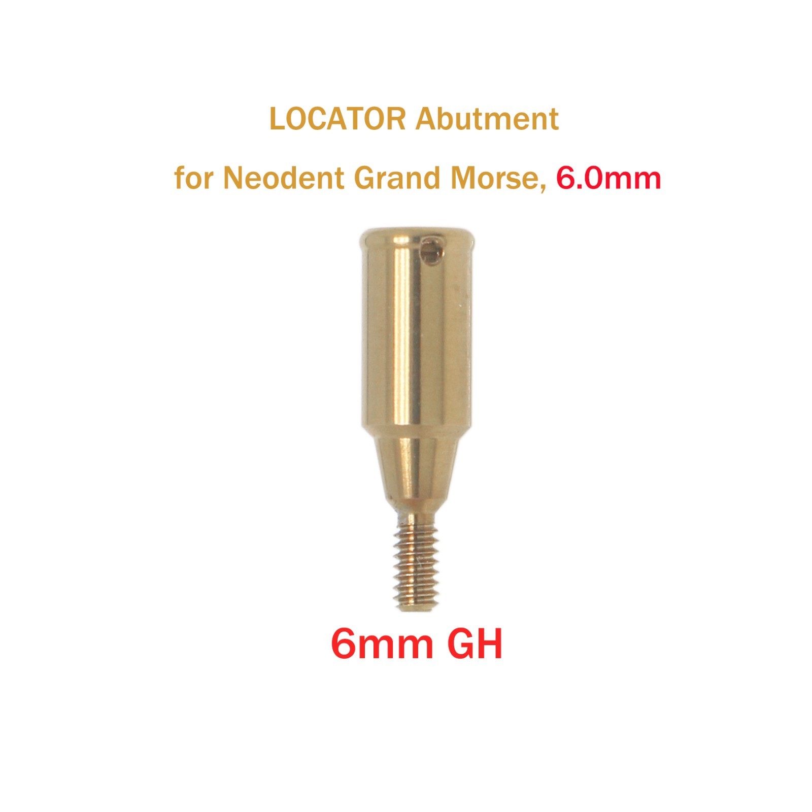 For Neodent Grand Morse GM LOCATOR Abutment PEEK w/Male Caps Inserts Overdenture