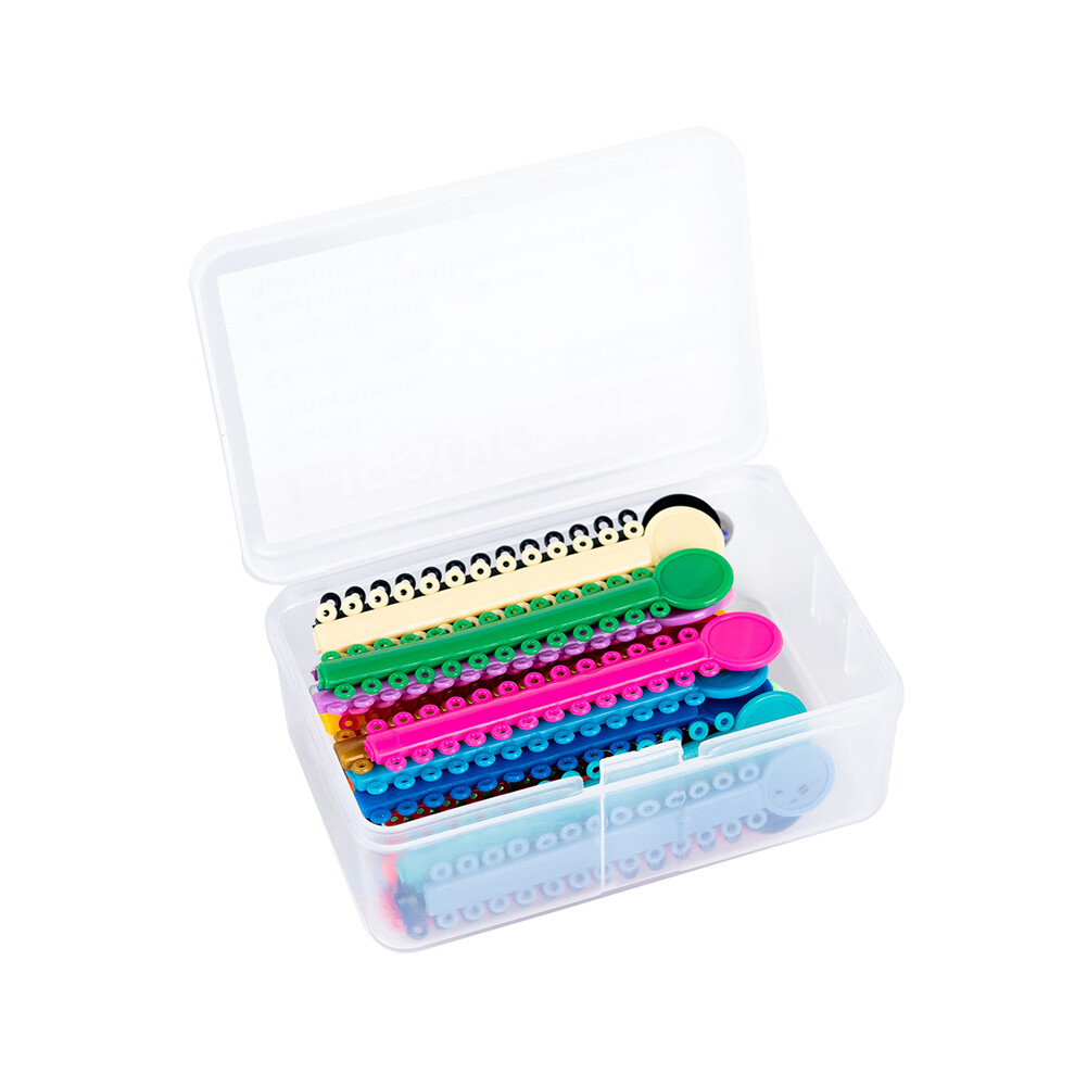 1040Pc Dental Braces Orthodontic Elastic Ligature Ties Ortho Super Rubber Bands