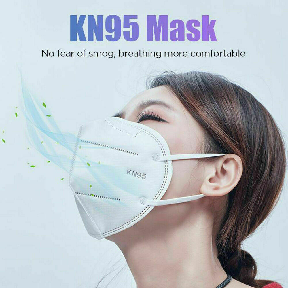 [50 PACK] KN95 Protective 5 Layers Face Mask BFE 95% Disposable Respirator