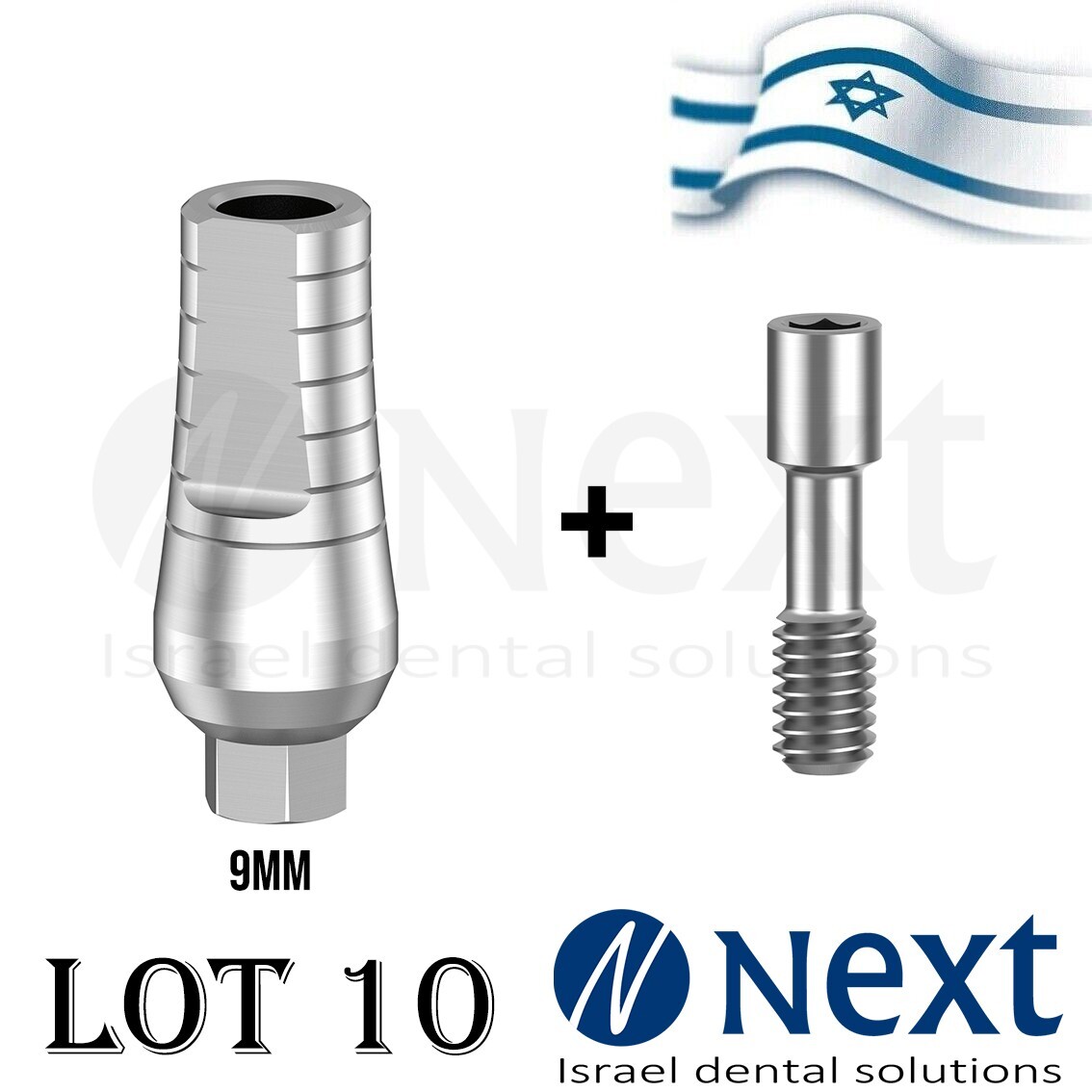Lot x 10 Straight Titanium Abutment screw included 9 mm