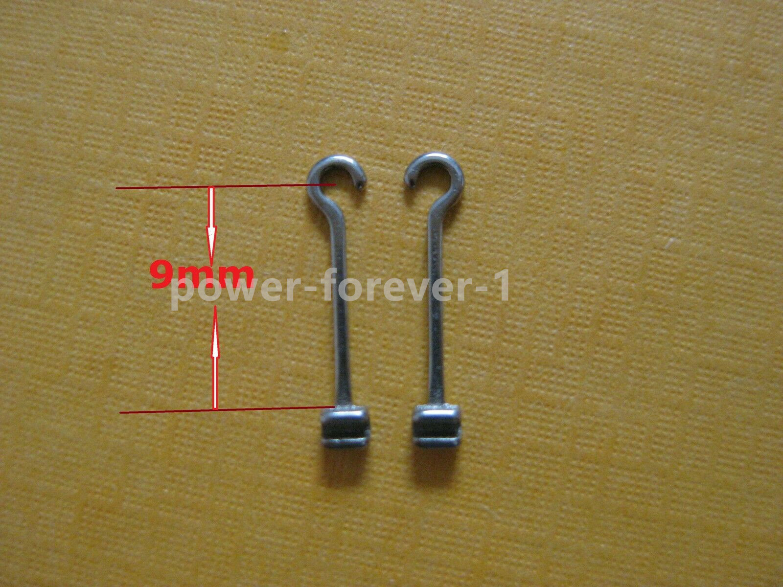 10Pcs Extra Long 9mm Orthodontic Crimpable Split Curved Hooks Left Right Dental