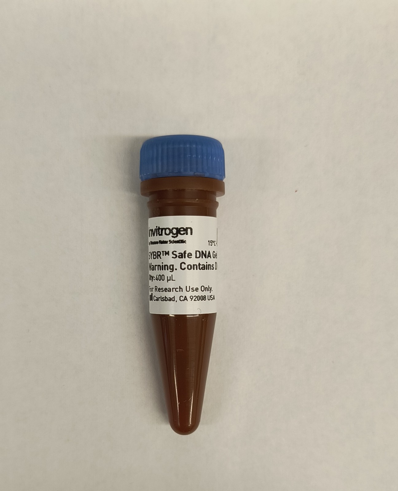 SYBR™ Safe DNA Gel Stain, 400 ul of 10,000X concentrate, S33102, Invitrogen™