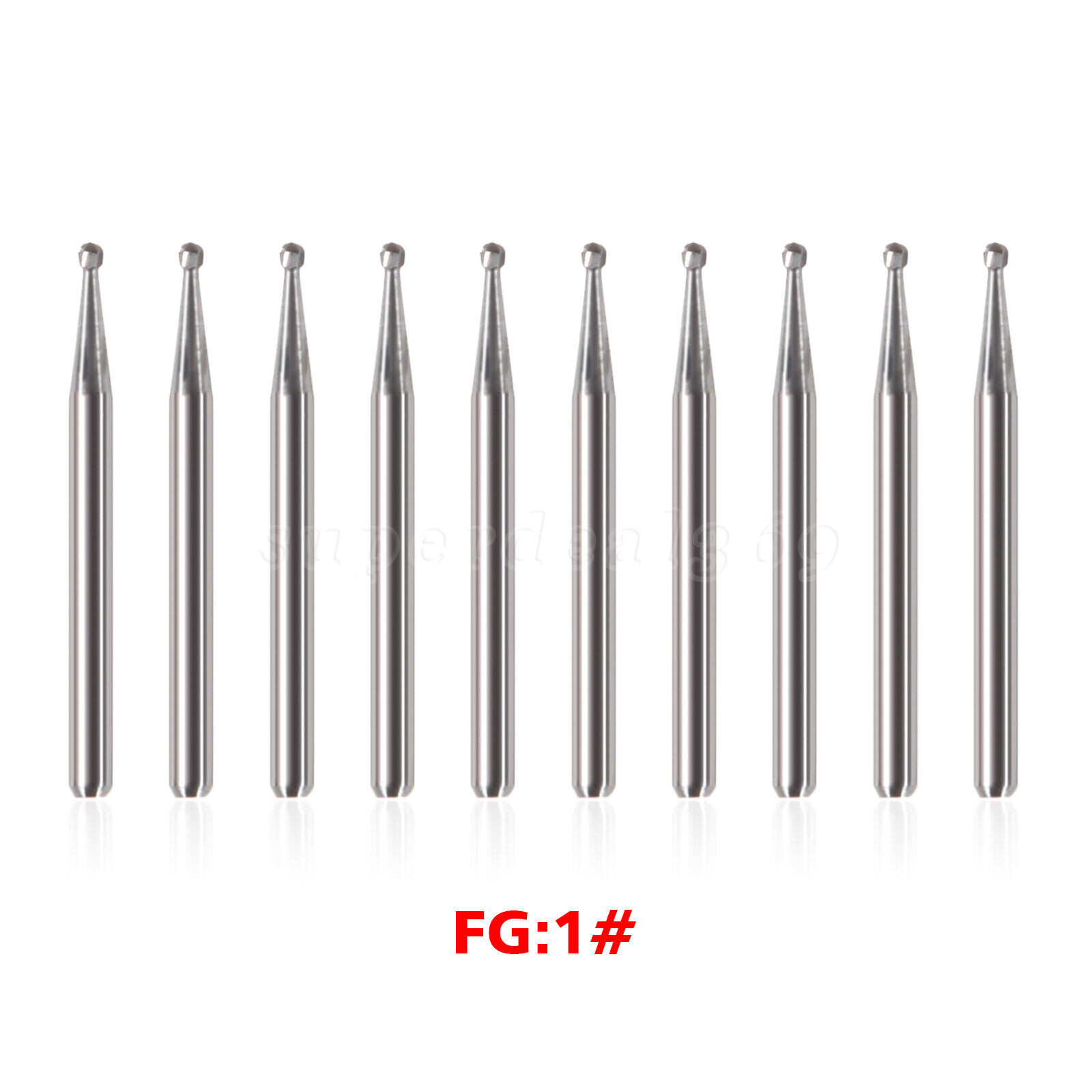 1-10packs SANDENT Dental Round Tungsten Carbide Surgical Bur FG SURG 19/25mm ns