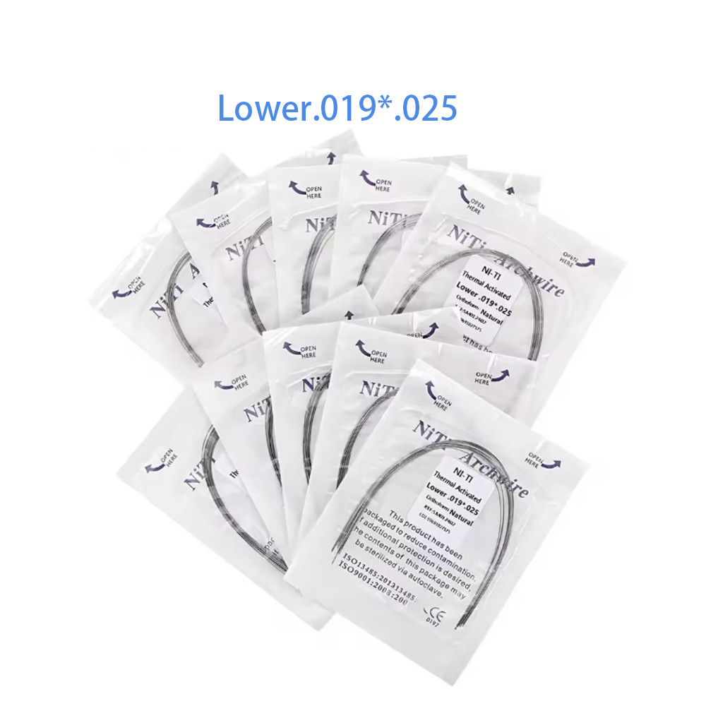 Dental Ortho Heat Thermal Activated Niti Rectangular Natural Form Arch Wire