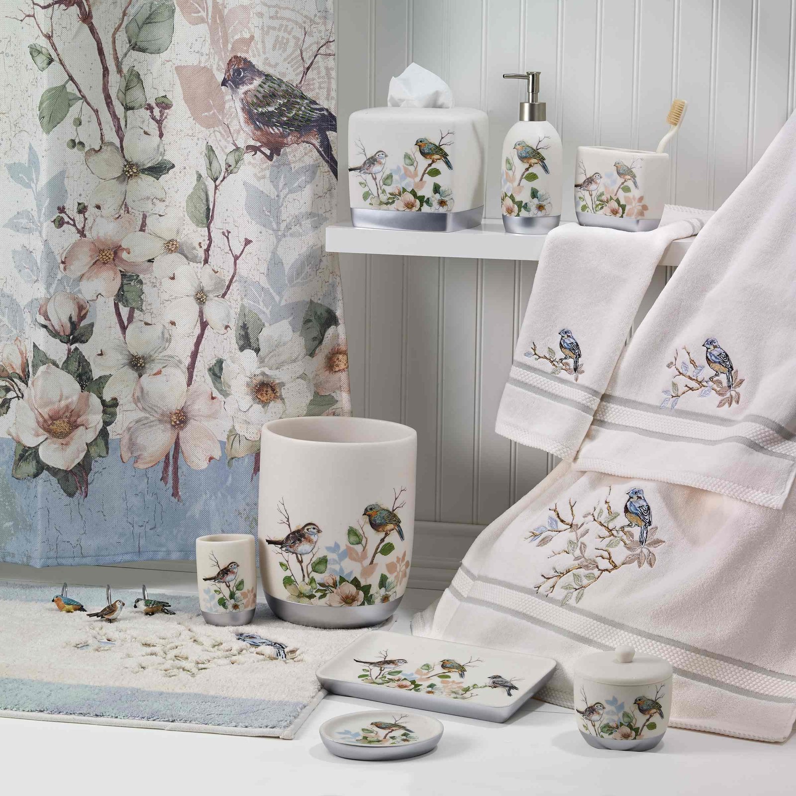 Avanti Linens – Tissue Cover Nature Inspired Home Decor Love Nest Collection