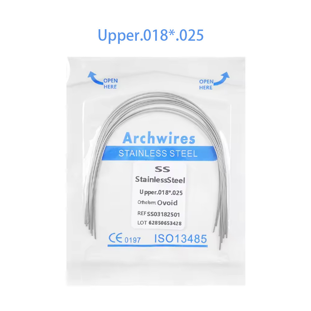 Dental Orthodontic Stainless Steel Wire Rectangular Arch Wires Ovoid 10pcs/pack