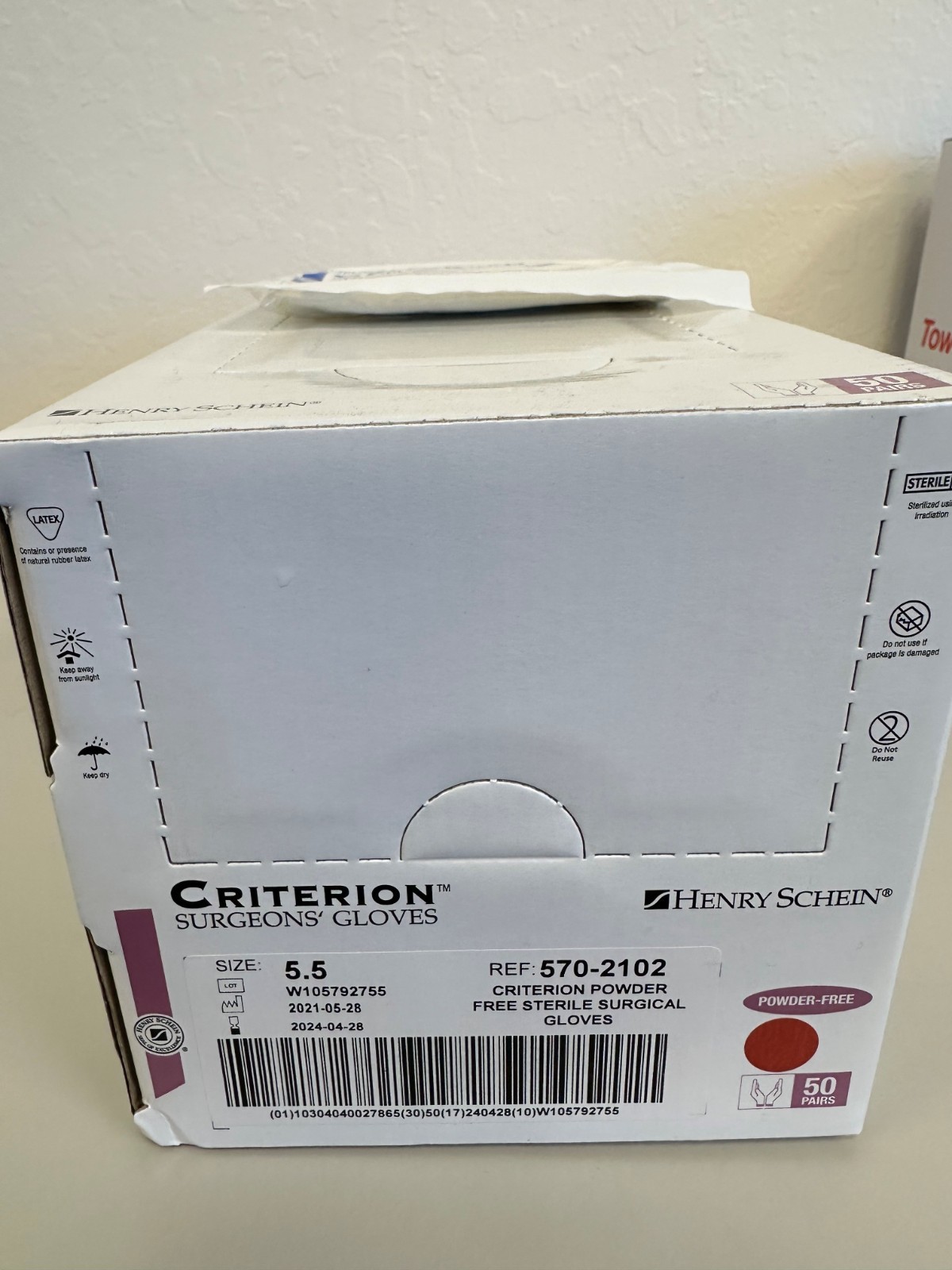 Criterion Surgeons Gloves Small Size 5.5 Power-free (50/pack) Sterile