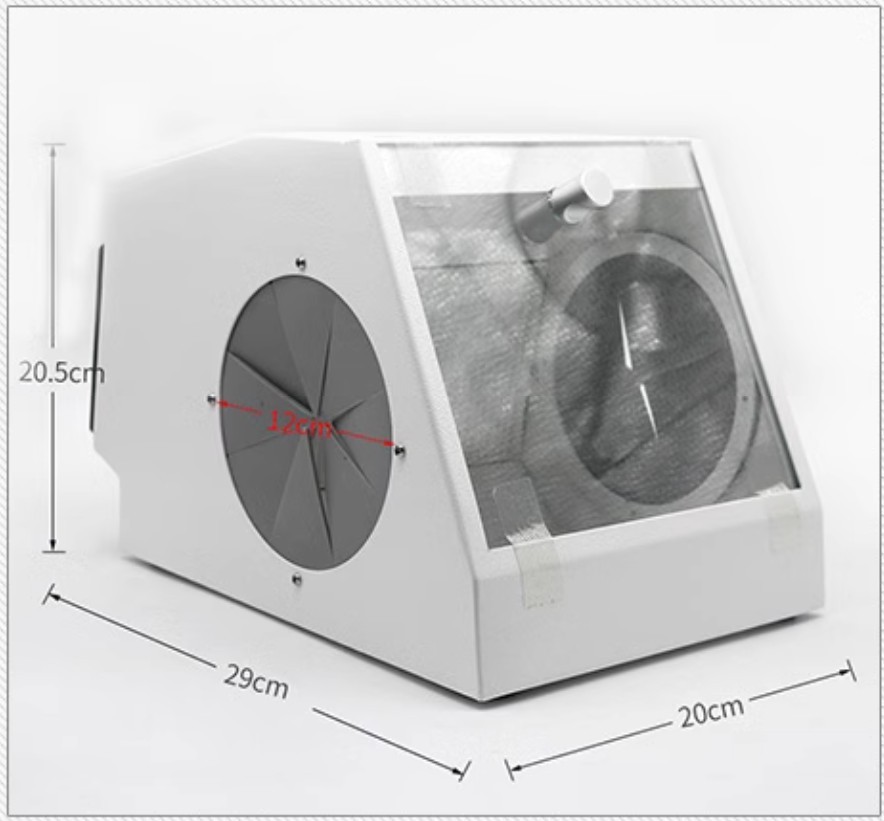 Dental Dust Collector Grinding Polishing Sandblasting Dust Box Sandblaster US/EU