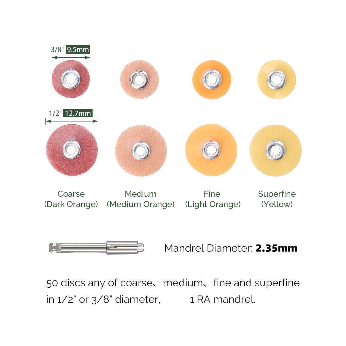Dental Soflex Coarse Medium Superfine Fine Composite Finishing Polishing Discs