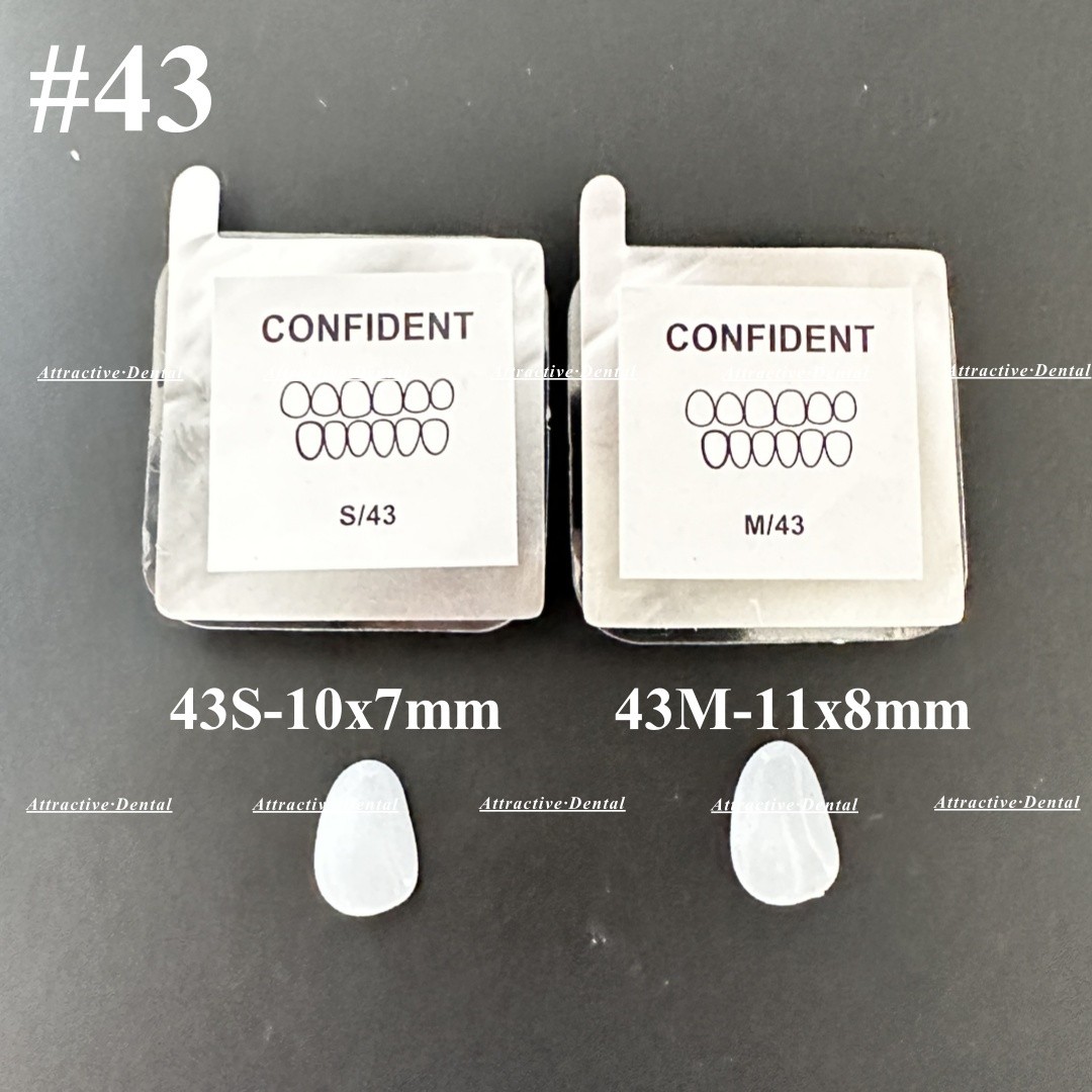 30Size Dental Composite Porcelain Veneers Resin Light Cure Anterior Teeth Veneer