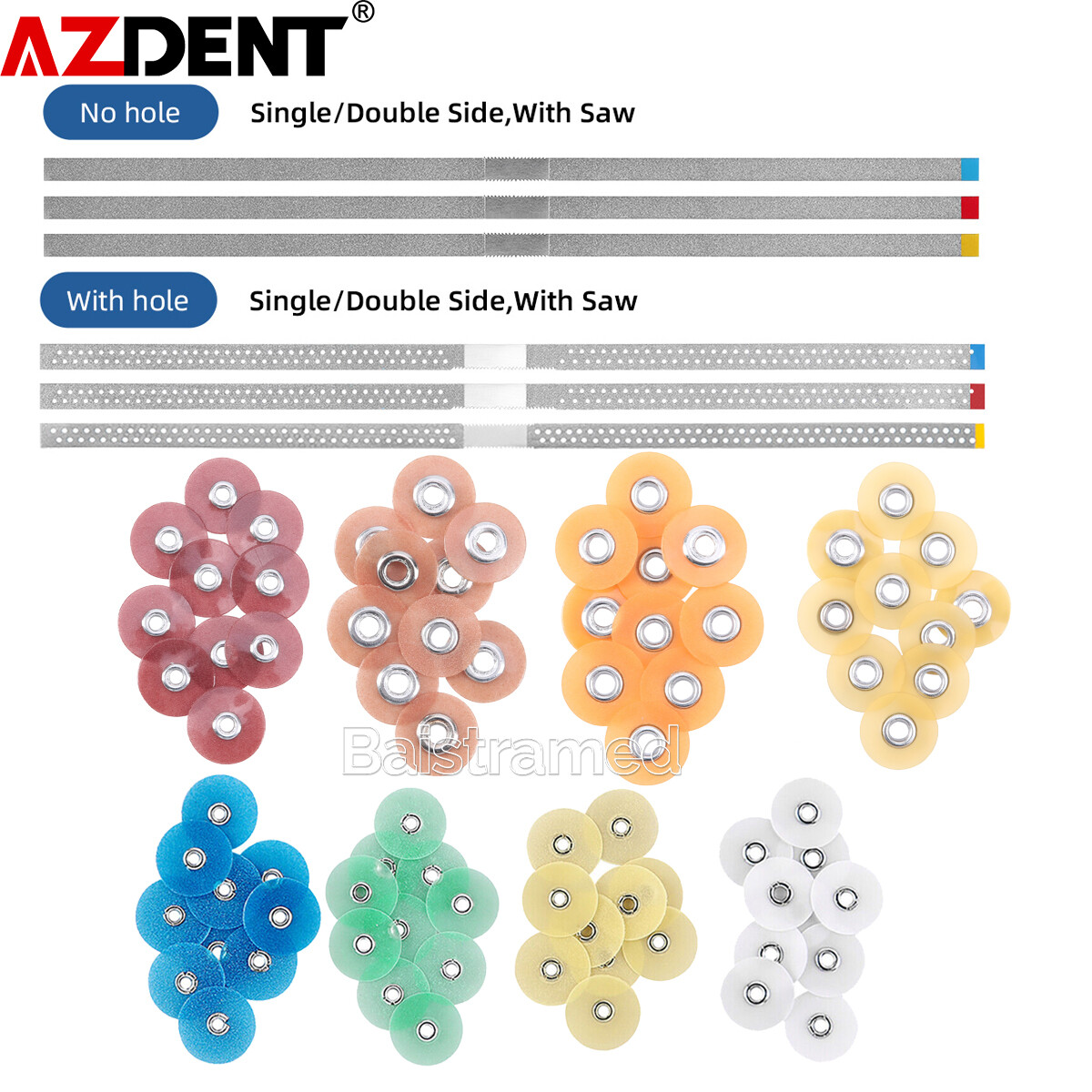 Dental Composite Finishing Polishing Strips/ Discs Coarse Fine Medium Wheel