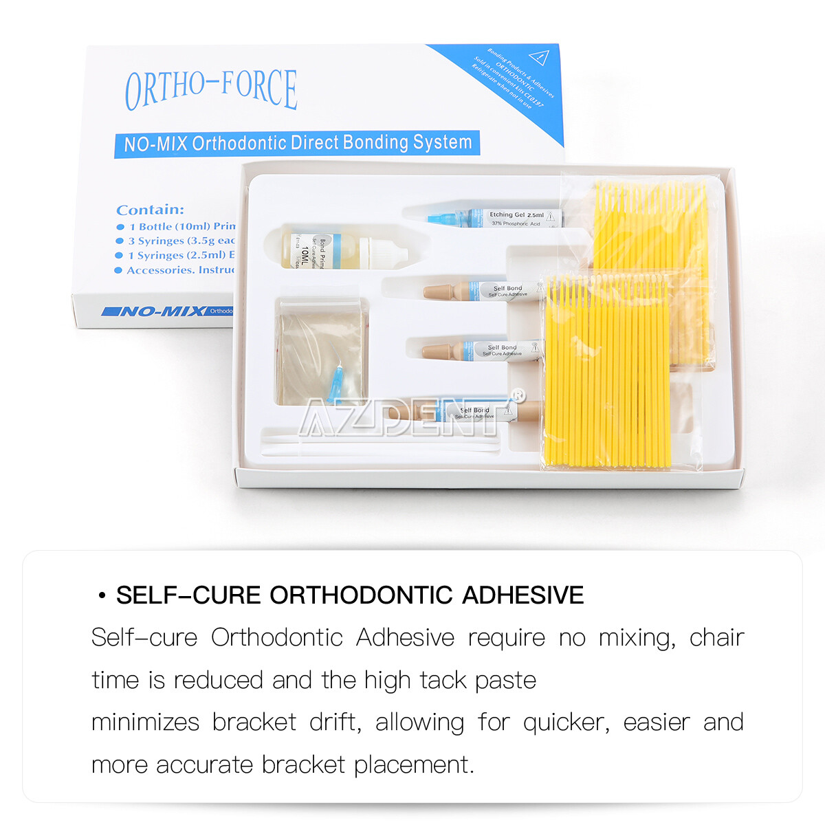 Dental Orthodontic No-Mix Direct Bonding System Adhesive Primer Resin
