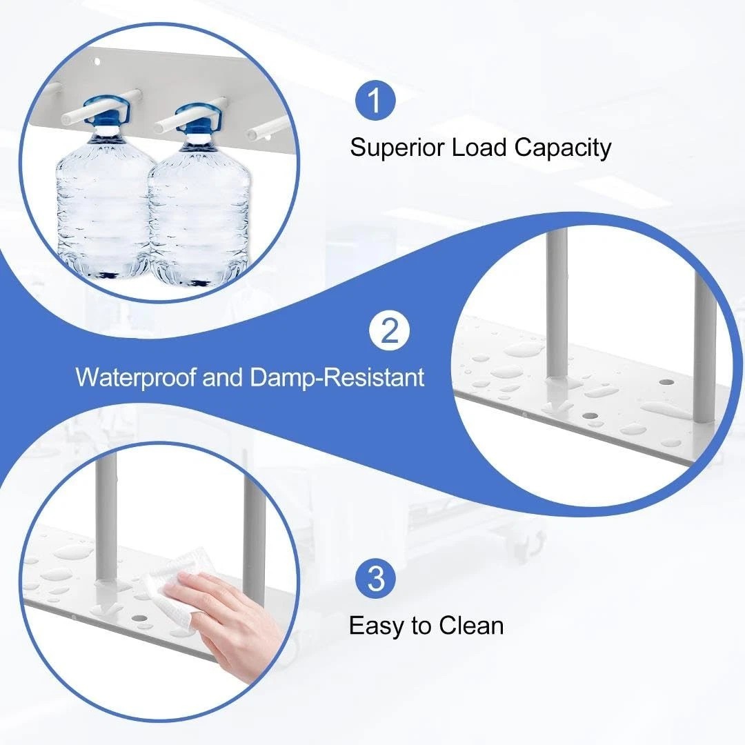 2 Pieces Lead Apron Hanger – 6-Hook Heavy Duty Wall Mount with Extra Long Ant…