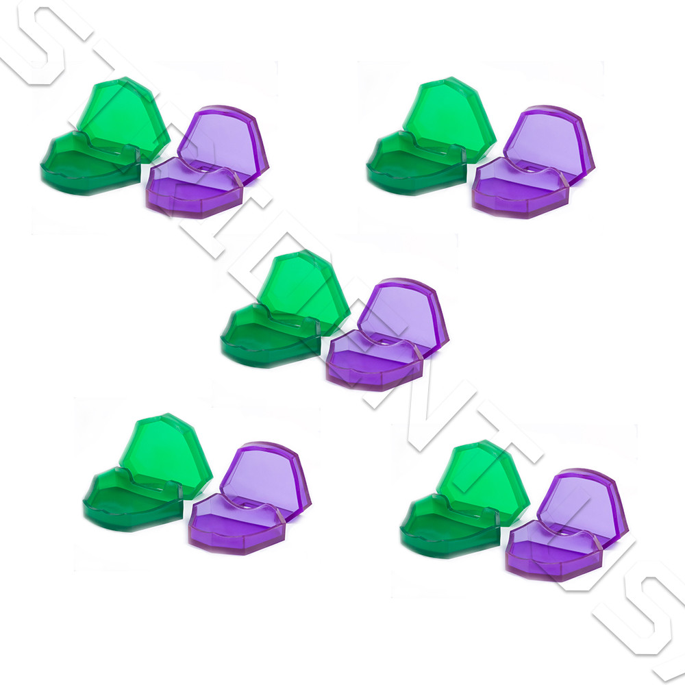 Dental Lab Model Formers Large 3 upper & 3 lower Assorted Colors Reusable Smooth
