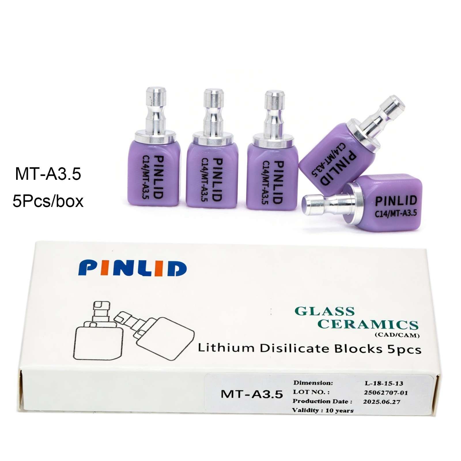 US C14 MT Dental Glass Ceramic Lithium Disilicate Block CEREC inLab fit Emax CAD