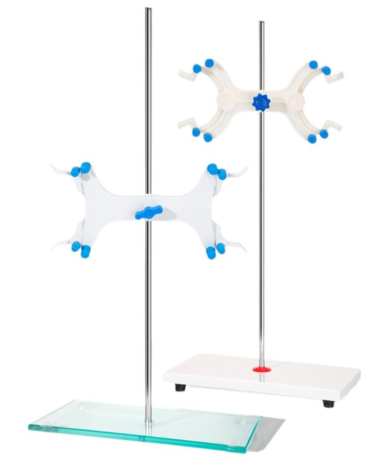Lab Supply: Marble Base Support Stand for Titrator with Plastic Holder