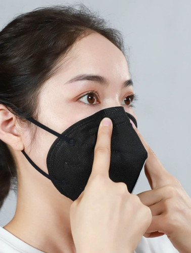 10Pcs KN95 Face Mask 5 Layer BFE 95% Disposable Respiratory Non Medical-Black