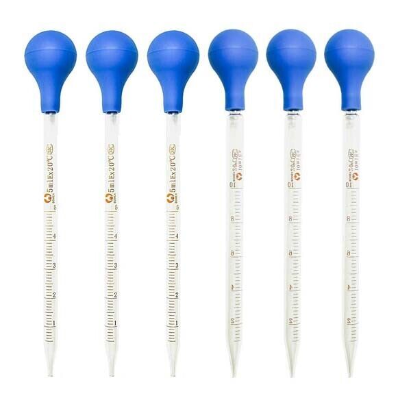 Graduated Dropper 1-10PCS lab glassware Rubber Cap Pipette 1-10ml Laboratory