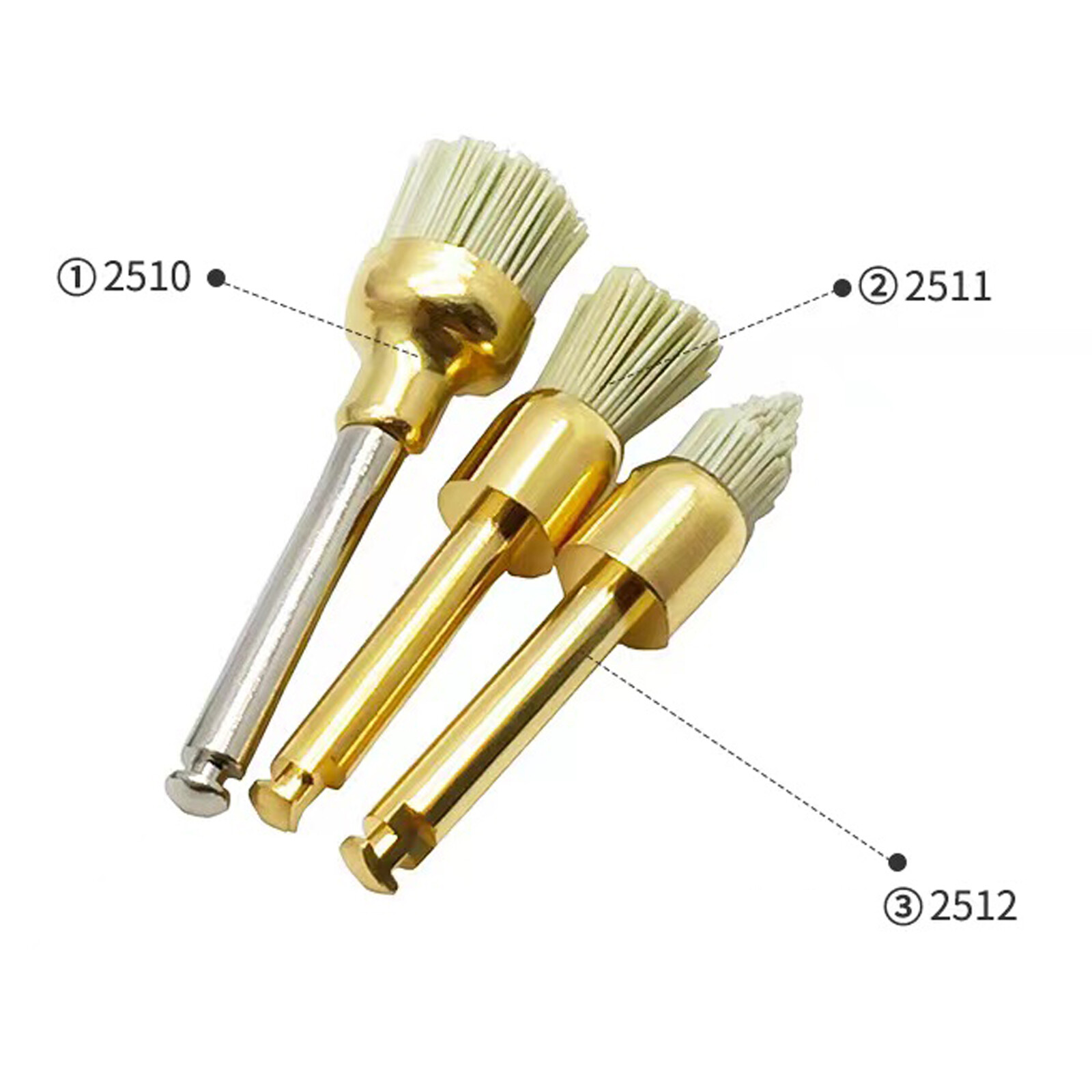 KERR Dental Finishing Polishing Occlubrush Cup Brushes Regular/Small/Point 10pcs