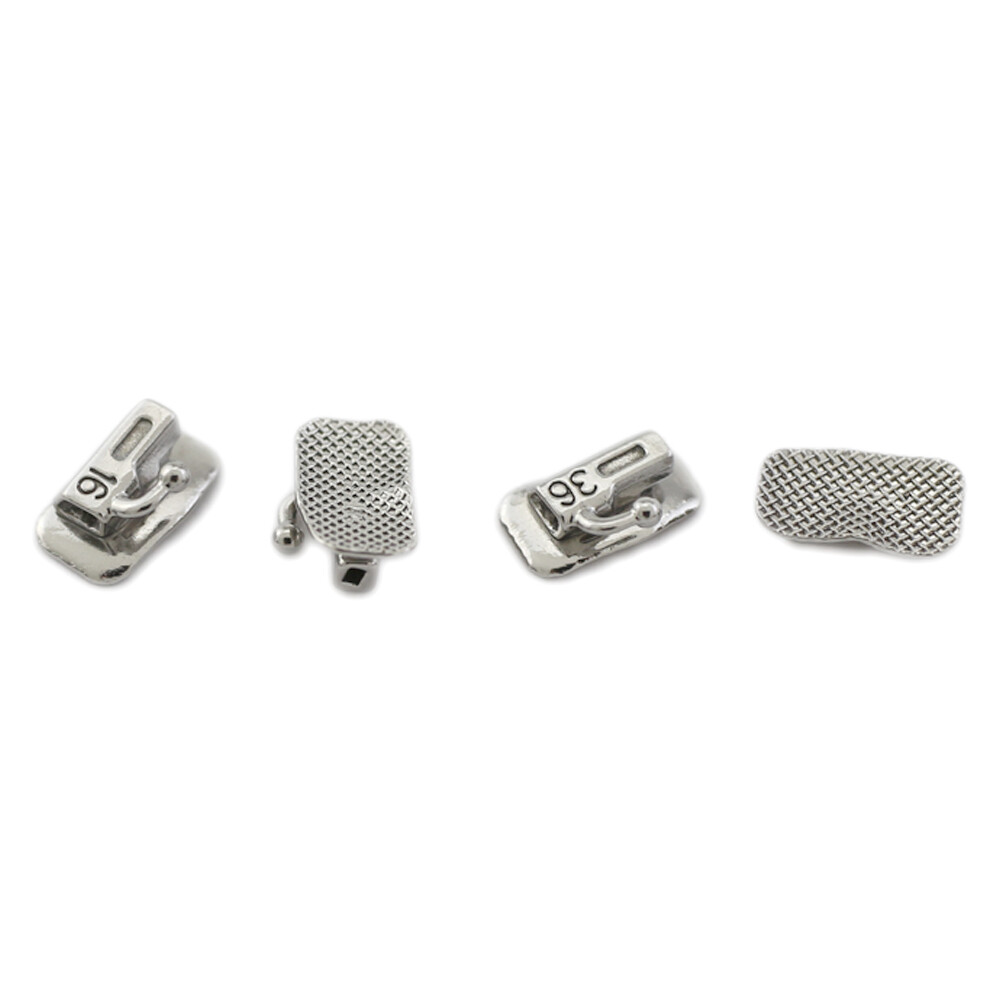 Dental Orthodontic Buccal Tubes MBT 0.022 1st 2nd Molar Bondable Mesh Base MIM