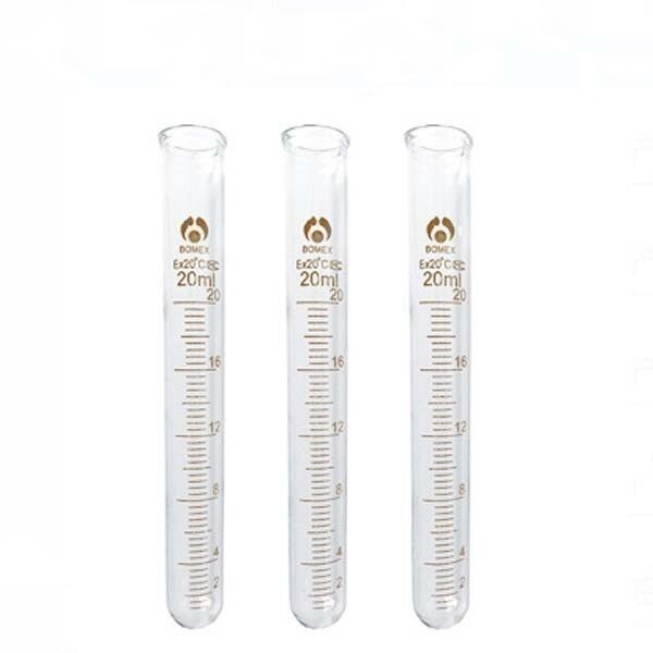 Physical laboratory test tube Borosilicate Glassware 3-10pcs organic 5-100ml