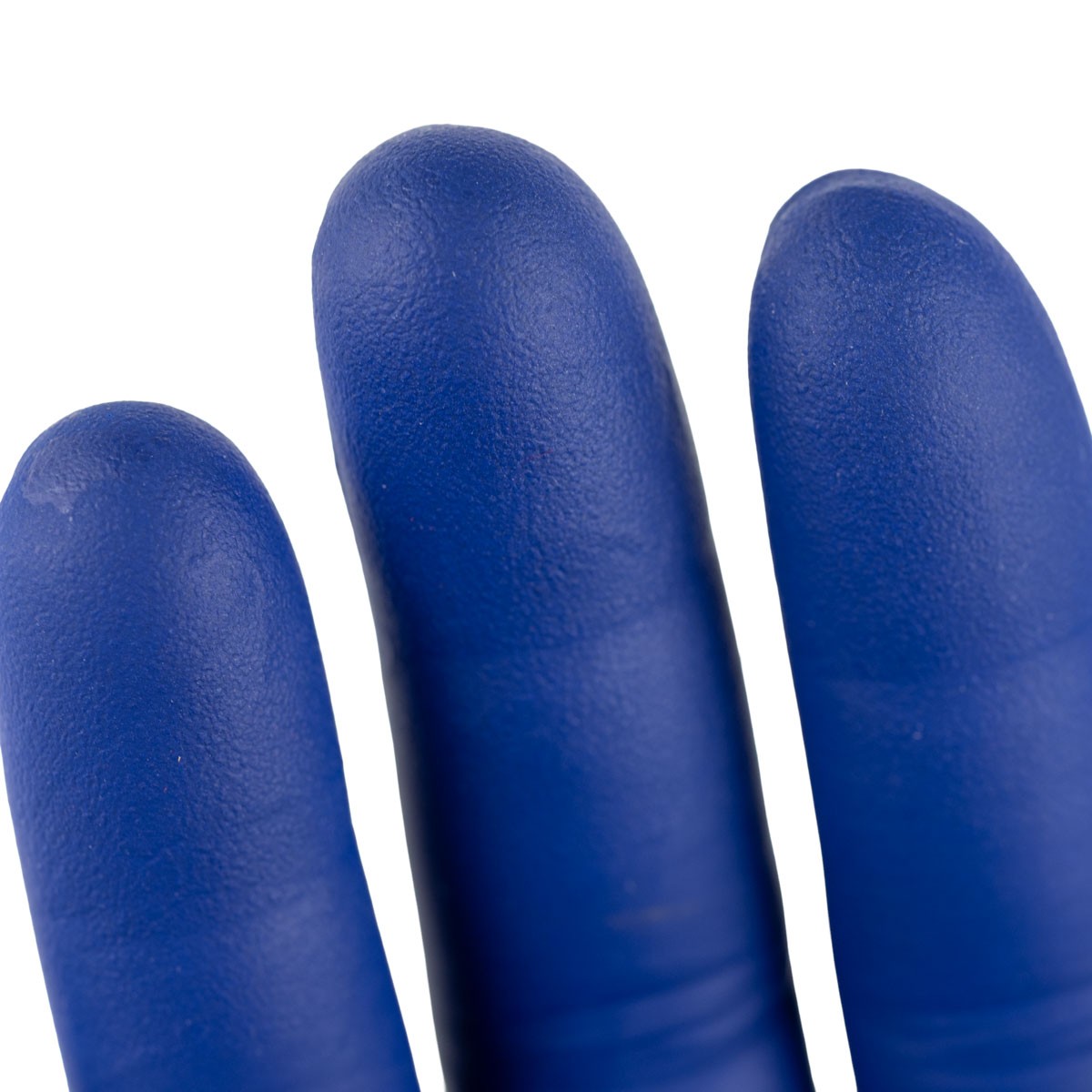 Industrial Disposable Nitrile Metal Detectable Gloves Finger Textured Space Blue