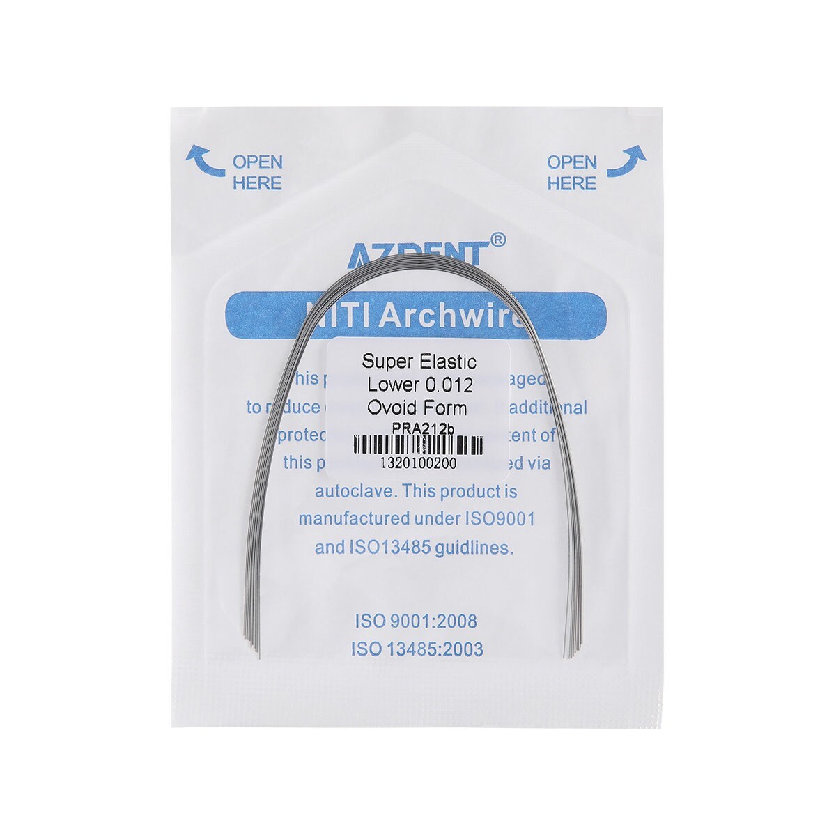 AZDENT Dental Orthodontic Super Elastic Niti Arch Wire Round Ovoid/Nature Form