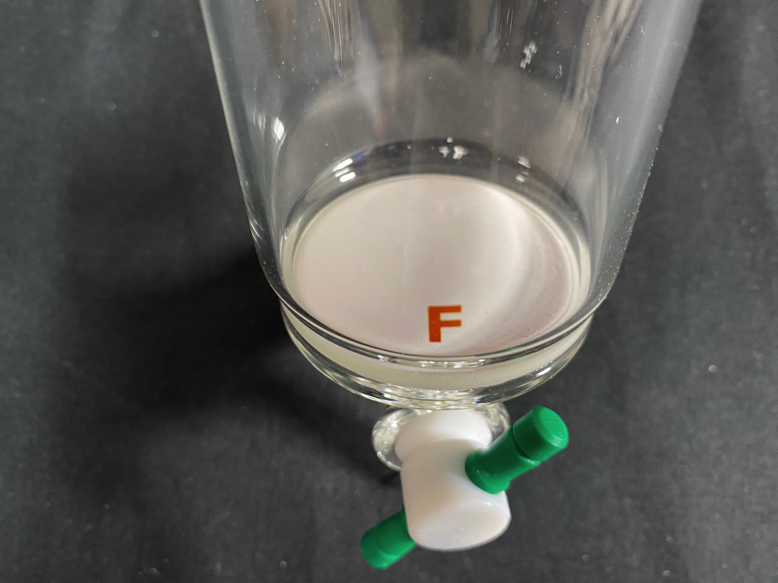 CHEMGLASS 200mL 24/40 4mm TEF STPK F Frit Solid Phase Peptide Synthesis Vessel