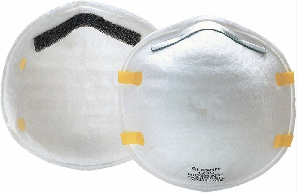 N95 Particulate Respirators 20/box, Gerson 1730, Made in USA