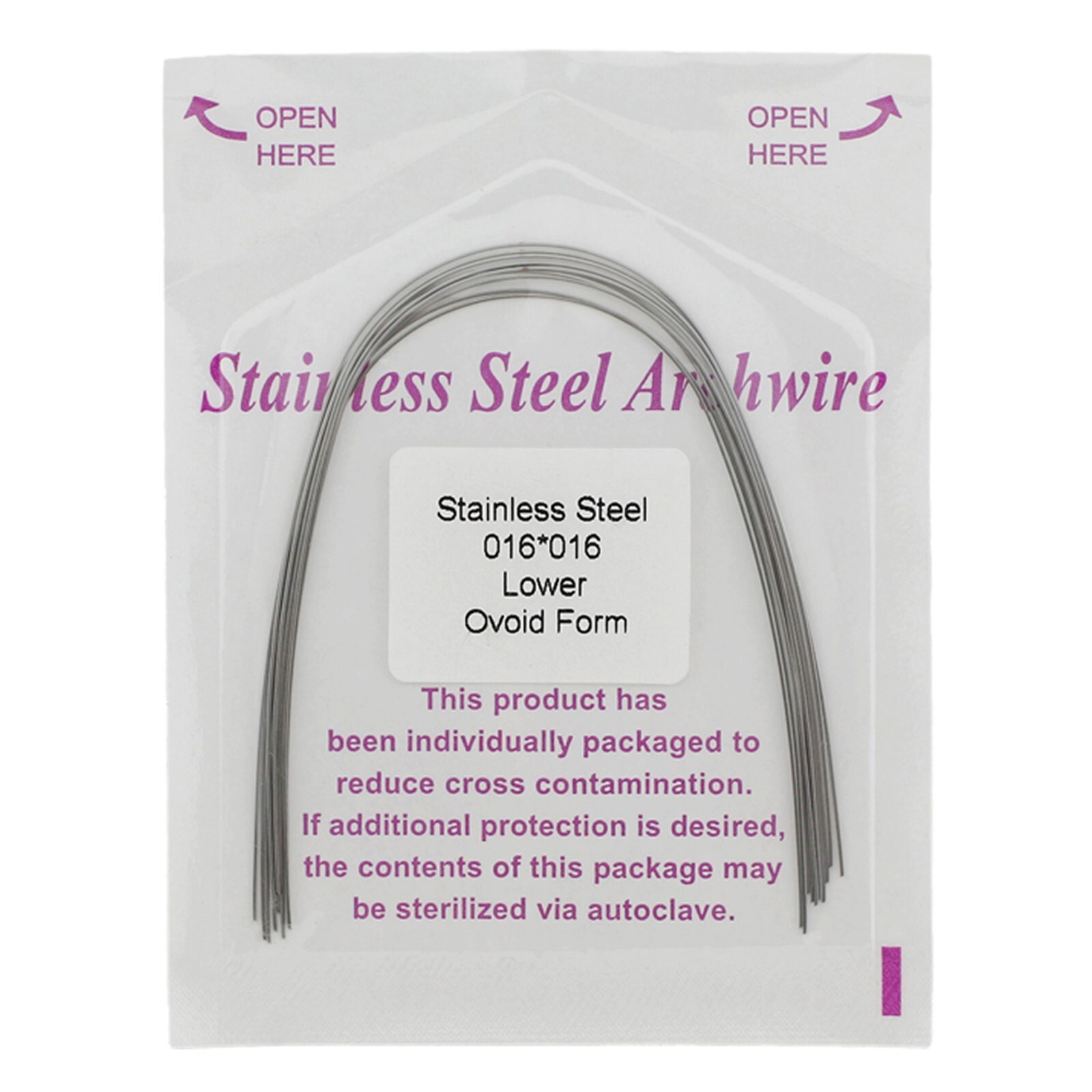 Arcos de ortodoncia acero inoxidable Orthodontic Arch Wire Stainless Steel SS