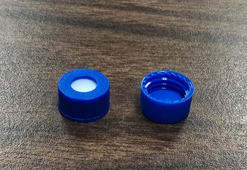 CAP, SCREW, 9MM, NON-BOND, BLU, BLU PTFE/BLU SIL CS/1000