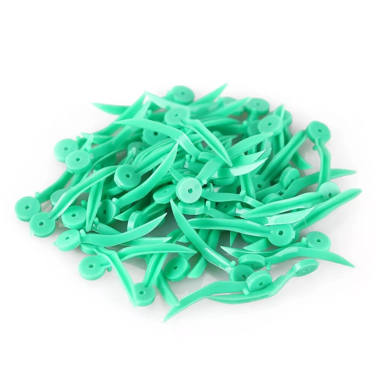 100 Pcs/Box Disposable Dental Dentistry Plastic Wedge With Holes Refill Wedges