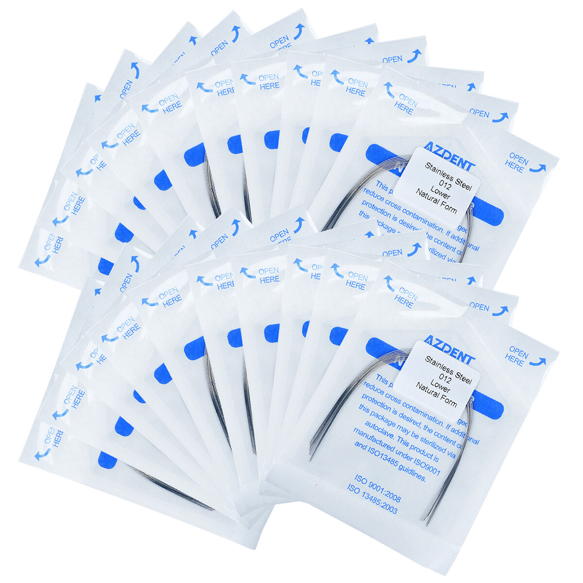 Dental Orthodontic Natural Form Arch Wires Stainless Steel Round 10PCS/Pack HOT