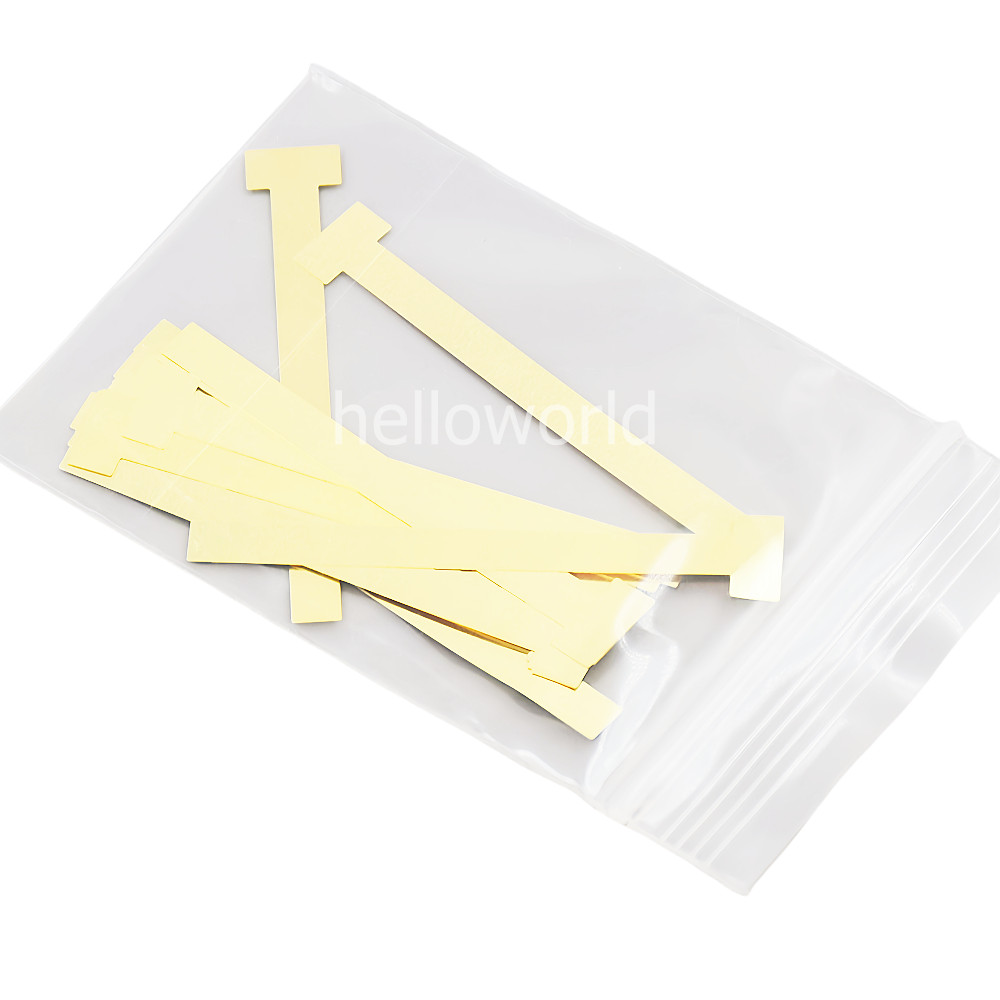 20 Pcs/Pack Dental Matrix T Bands Brass Straight Operatory Restoration 0.05mm