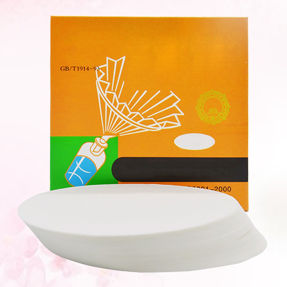 100Pcs Reusable White Filter Paper Discs for Lab Particle Retention