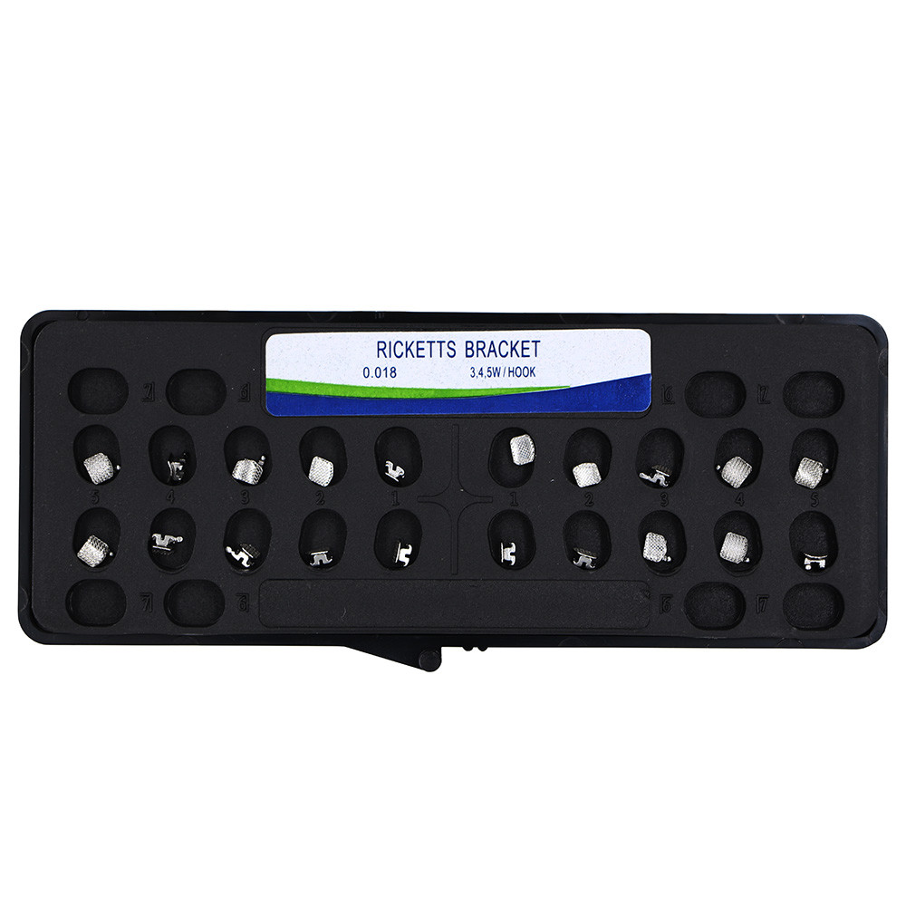 CE FDA Certified Dental Orthodontic Ricketts Bracket 0.018 Mental 20pcs/pack US