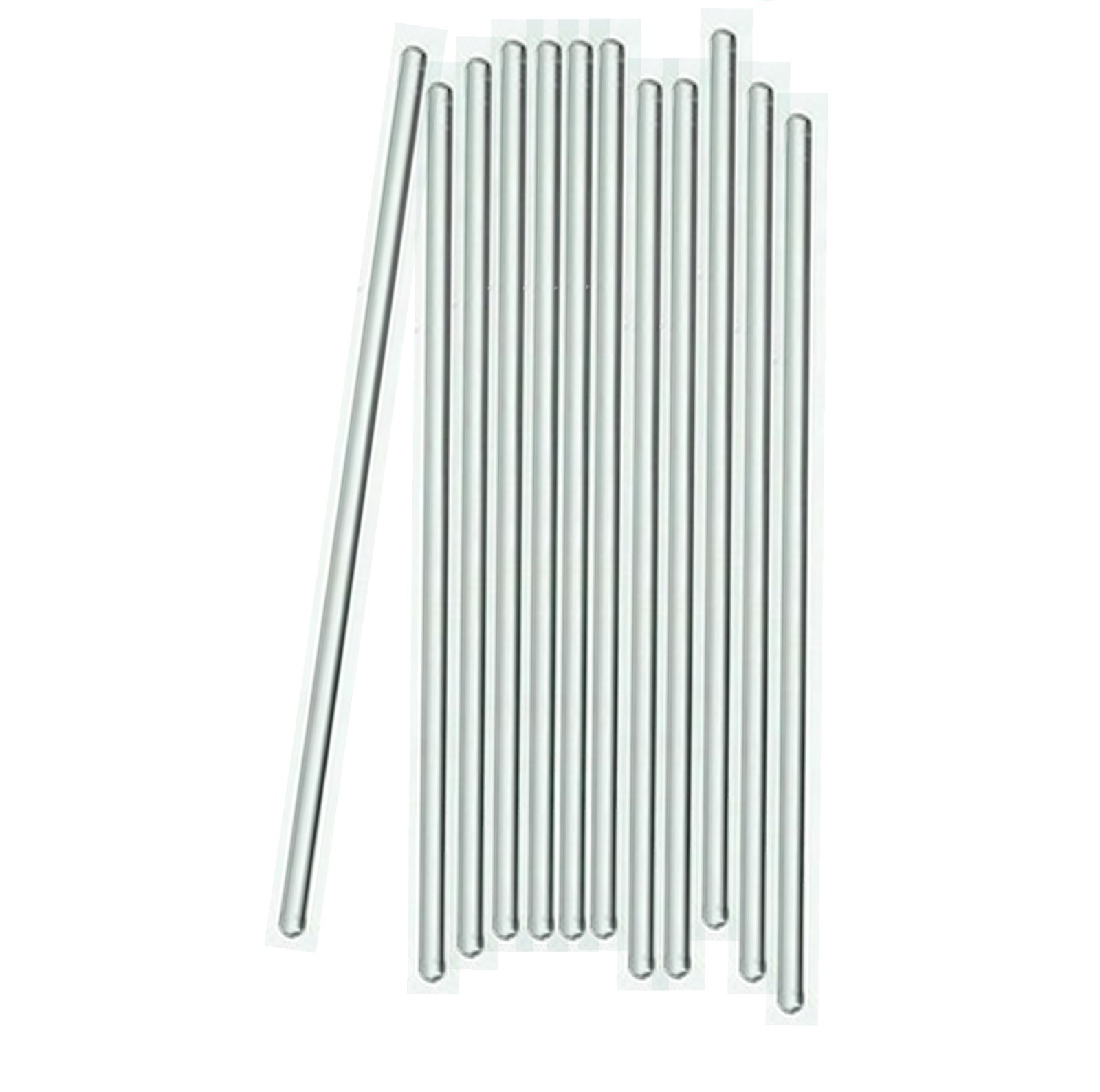 Glass Stirring Rods 12″ 13.8″ (7mm) Diameter for Lab, Kitchen, Science 4/Pack