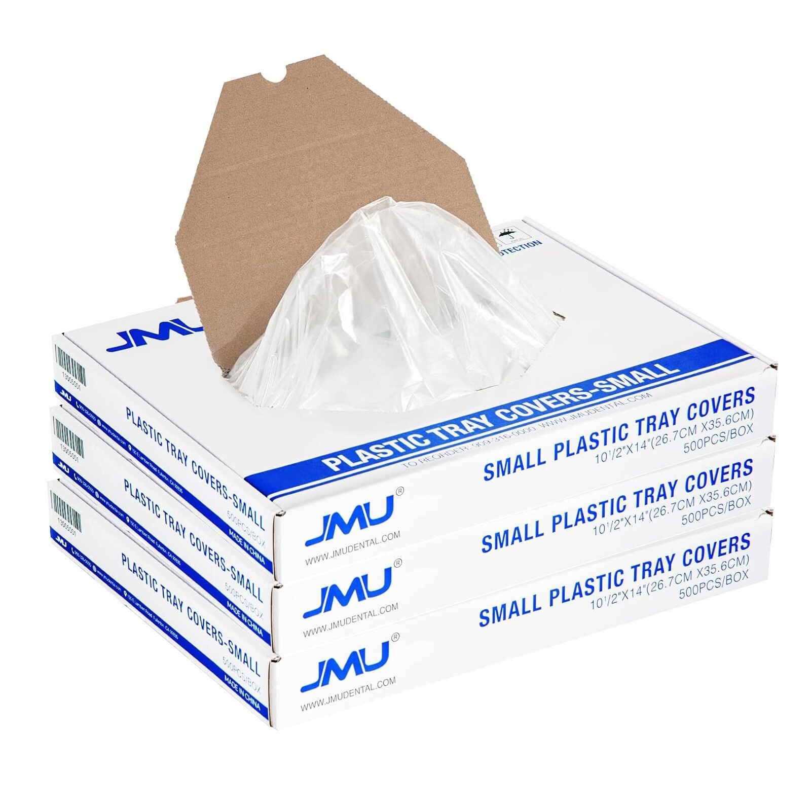 1500PCS (3 Boxes ) JMU Dental Disposable Size B Tray Cover Sleeves 10.5″ x 14″