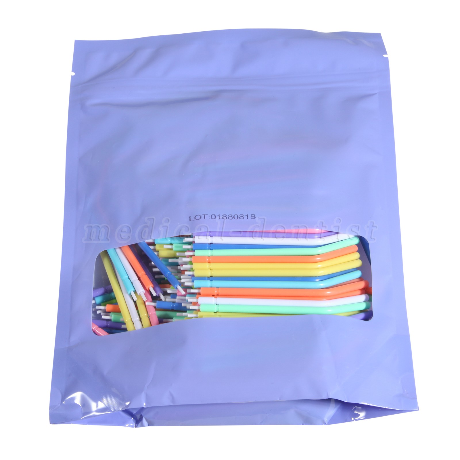 250 Pcs Dental Disposable Air Water Syringe Tips-White Inner Rainbow Outer Tube
