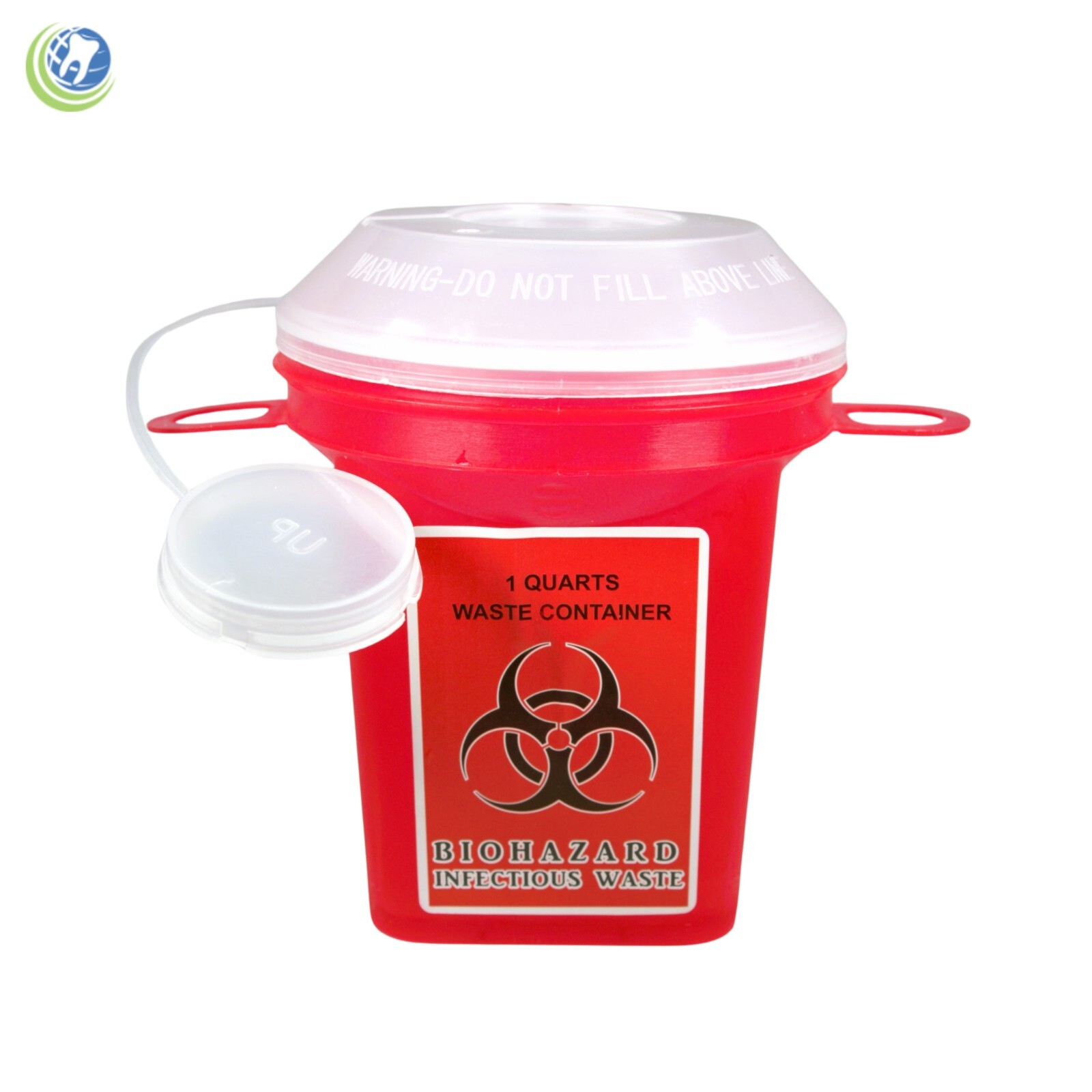 3 X DENTAL MEDICAL TATTOO BIO-HAZARD SHARPS WASTE CONTAINER NEEDLES DISPOSAL 1QT