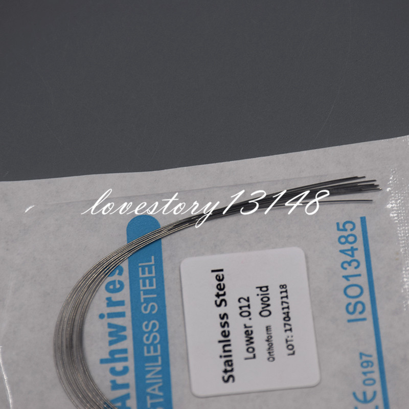 Dental Orthodontic Arch Wire Stainless Steel Round Oval Ovoid 012-020 Upper