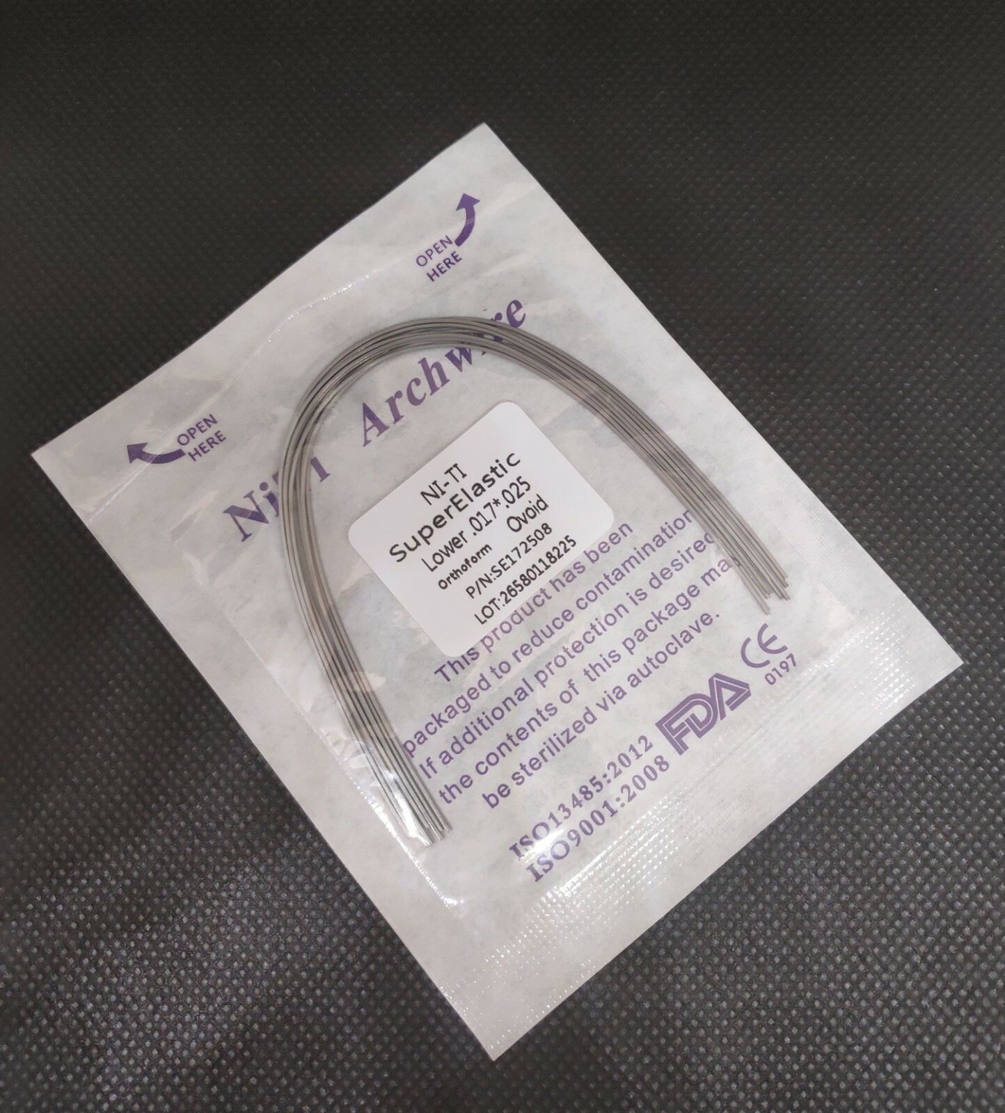 10 Packs Dental Orthodontic Super Elastic NITI Arch Wires Ovoid Form Rectangular