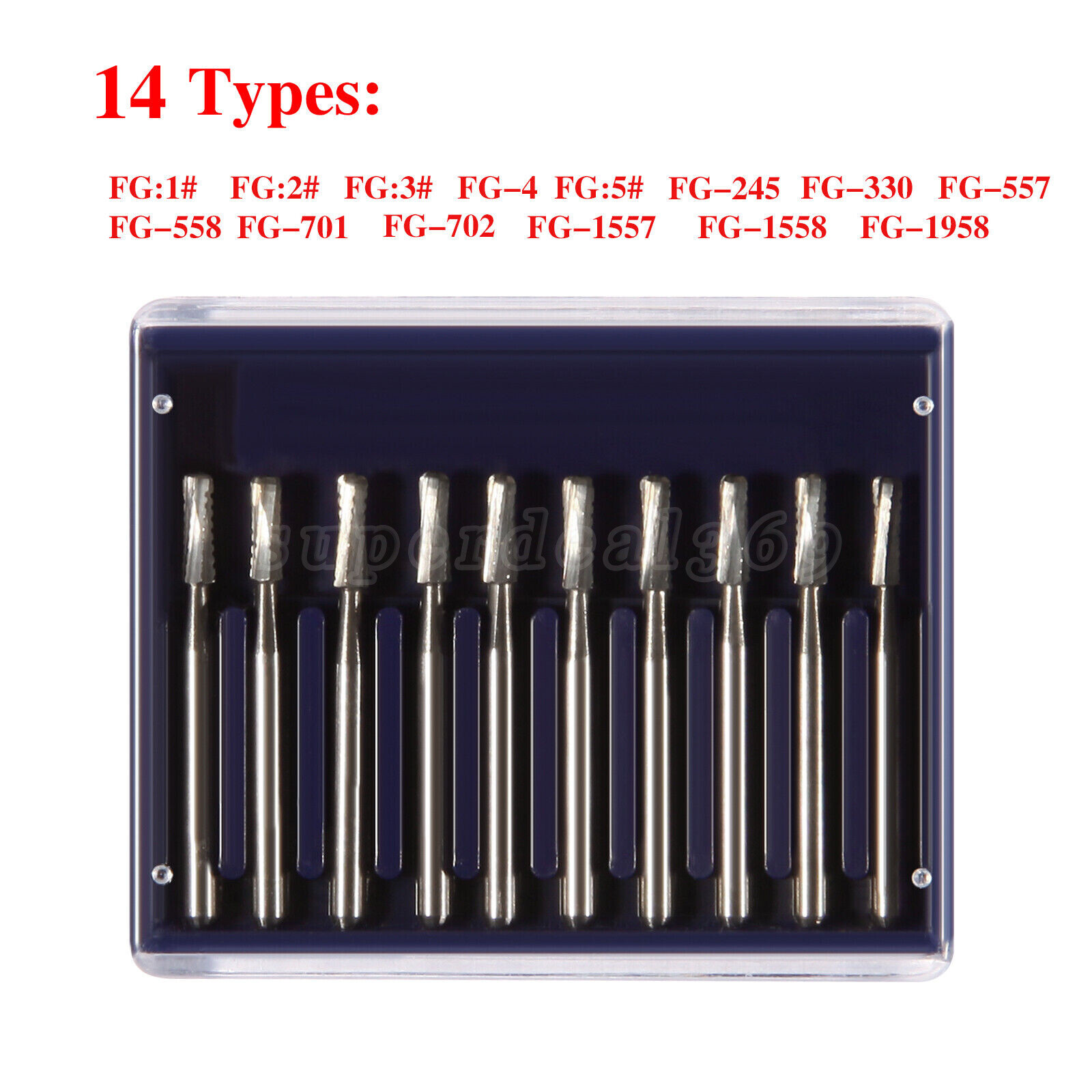 10Pcs/Pack Dental Lab Tungsten Steel Carbide Burs For High Speed Handpiece FG SA