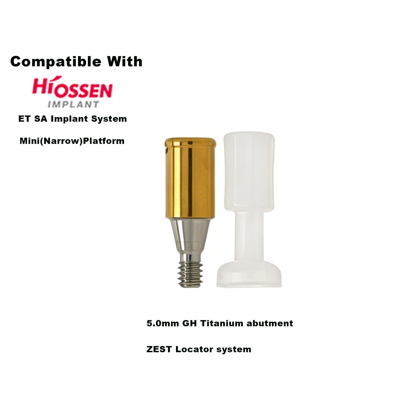 US Mini Platform ZEST Locator Legacy Abutment For Hiossen ET Implant Overdenture