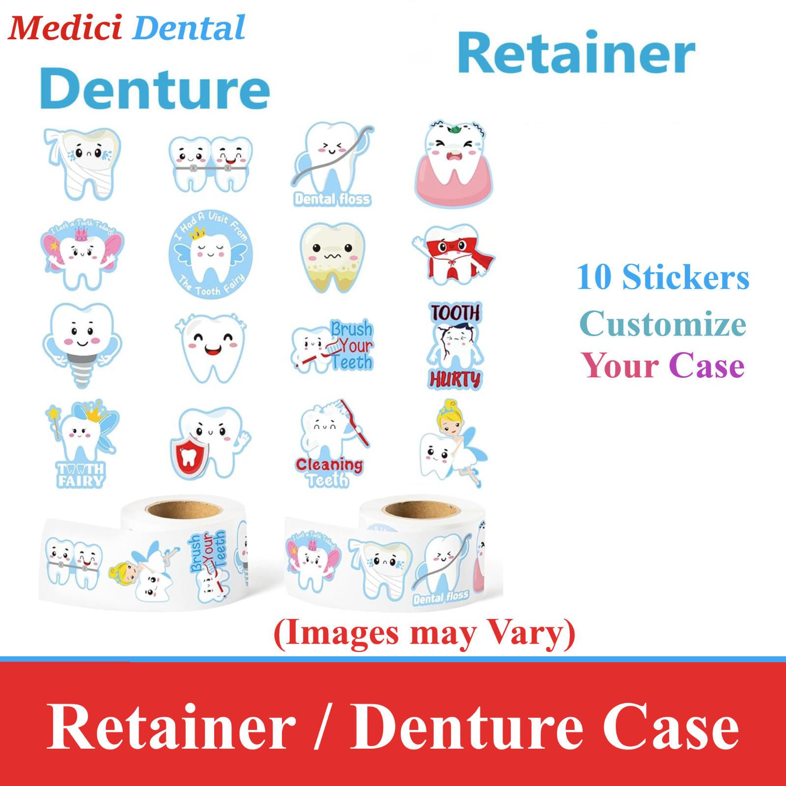 Dental Ortho Appliance Case Mini Retainer Box, 5/8″H, Pocket Size, Upto 300/Cs