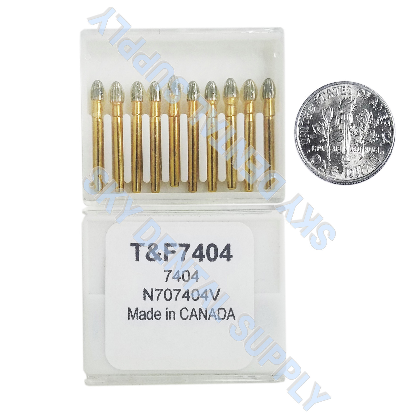 Beavers Carbide Burs 12BLADE TRIMMING & FINISHING 7404 Made in Canada T&F Bur