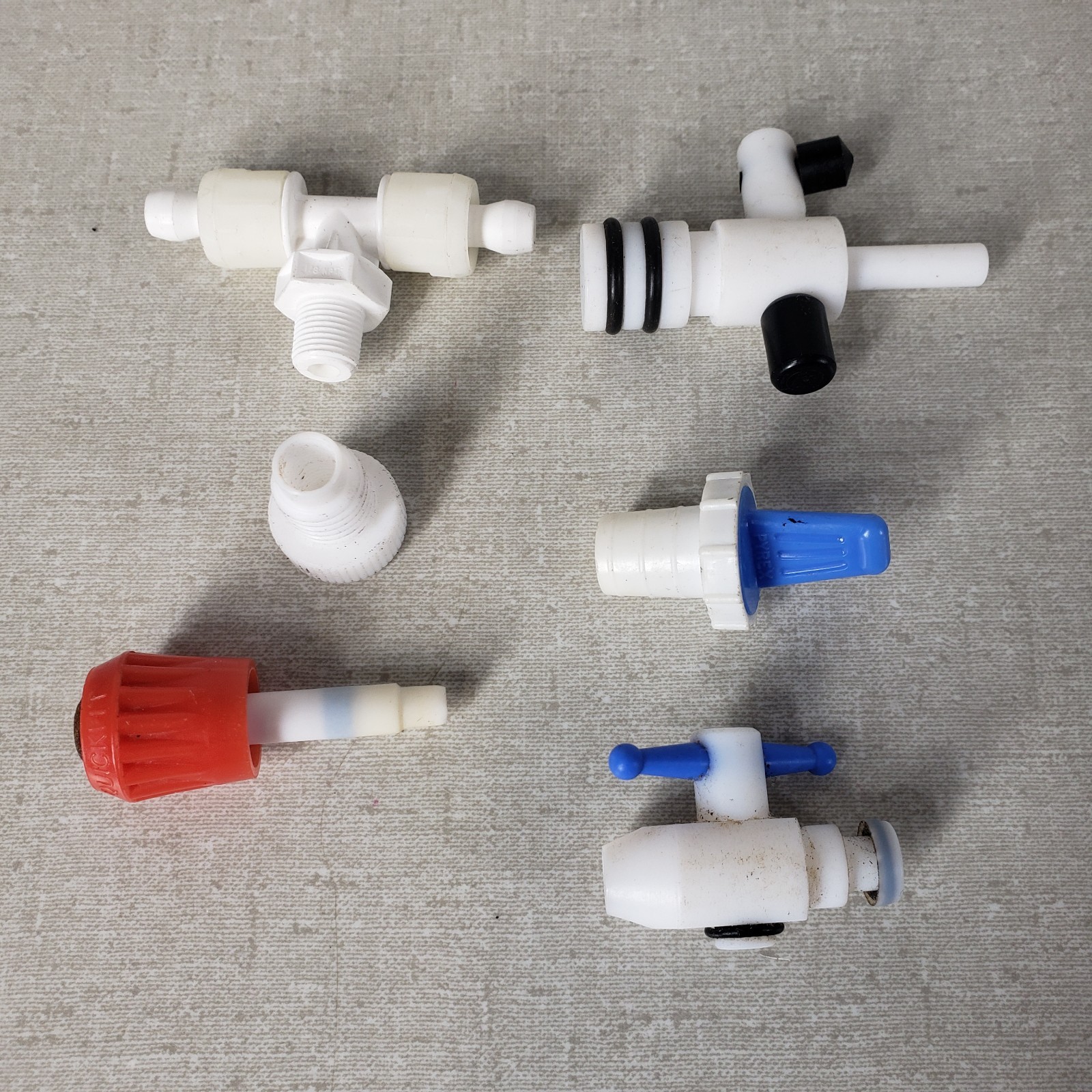 Assorted PTFE Glassware Accesories for Laboratory Use, 13mm, 10mm, & 9mm Plugs